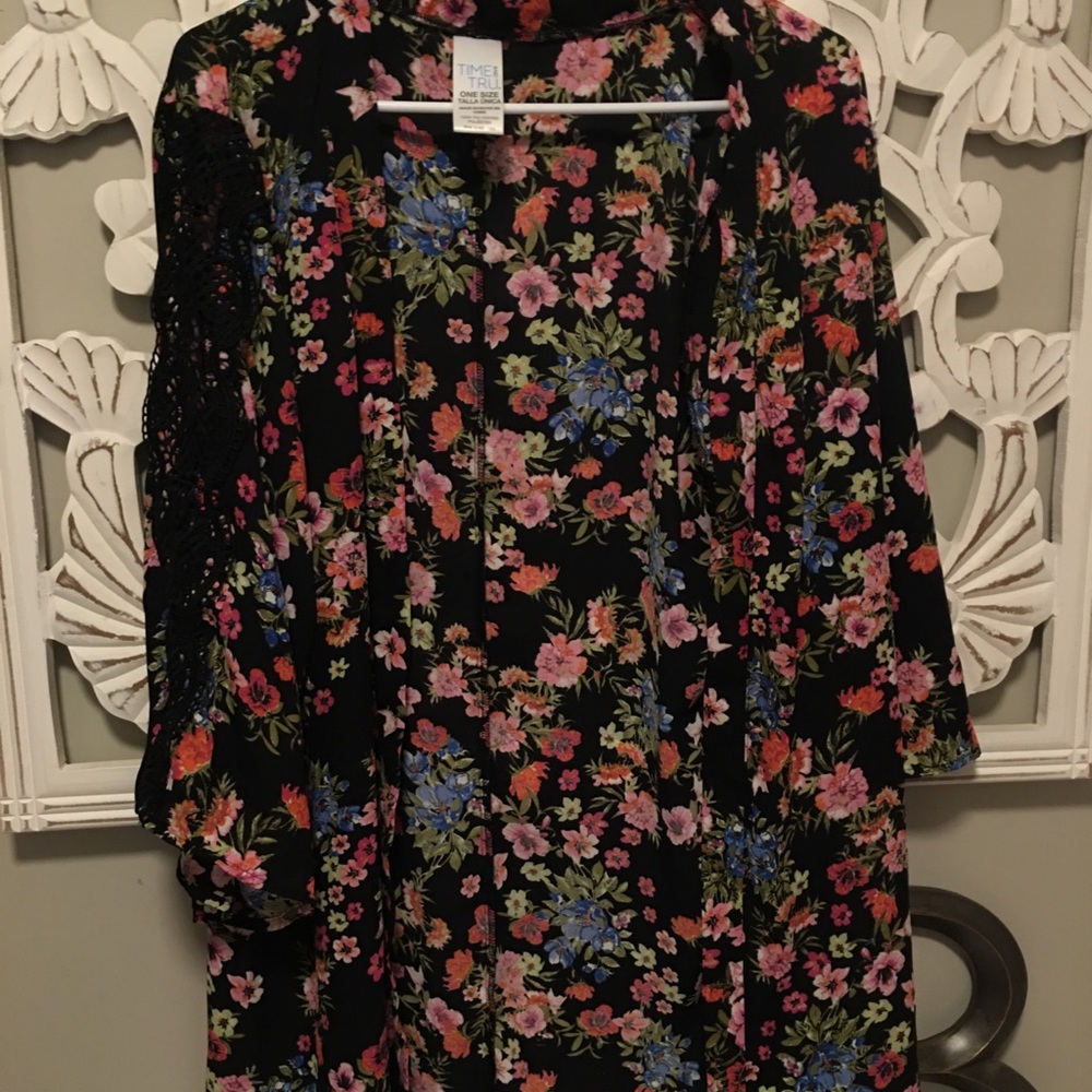 Floral cardigan/coverup